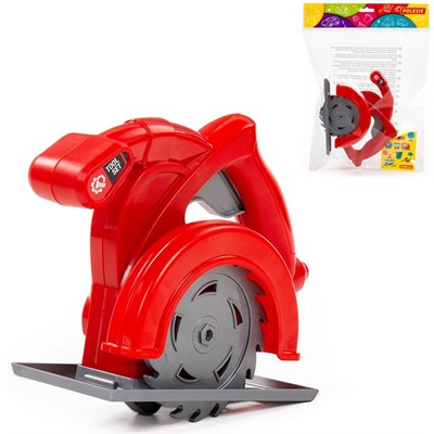 Пила Циркулярная игрушечная красная в пакете 90430 П-Е /12/ - фото 62778713