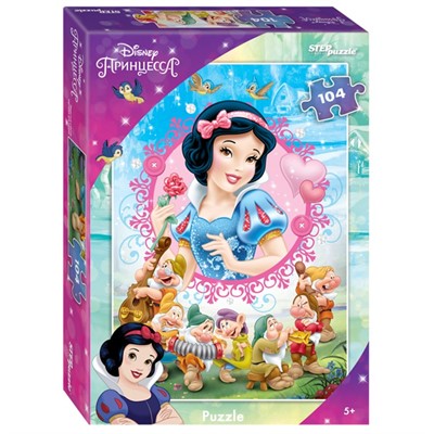 Пазл 104 Белоснежка - 3 82236 Степ /48/ - фото 62778920