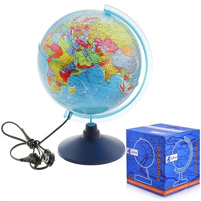 Глобус политический 250 мм с подсветкой Классик Евро Ке012500190 - фото 62779072