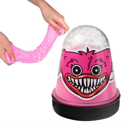 Лизун Slime розовый с шариками, 130 г S130-95 - фото 62779254