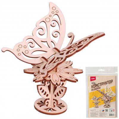 Деревянный конструктор Мини конструктор "Бабочка" Фн-037 - фото 62779650