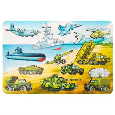 Деревянная рамка вкладыш Военная техника 8535 /35/ - фото 62780230