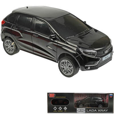 Машина на радиоуправлении LADAXRAY-18L-BK LADA XRAY 18 см, свет, черн Технопарк в коробке - фото 62780386