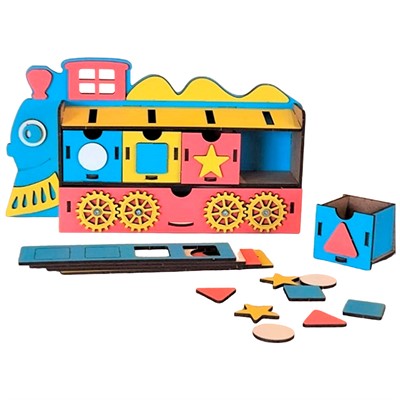 Деревянный Сортер Паровозик РИ-007 - фото 62780777