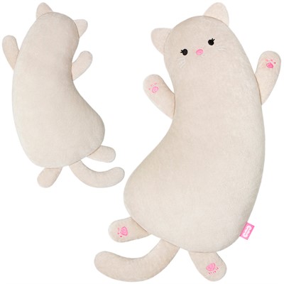 Мякиши подушка Кошечка Молли, бежево-серая 809 - фото 62780958