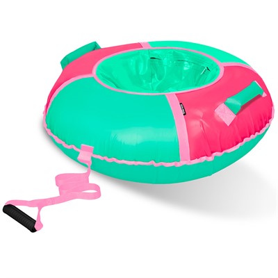 Тюбинг для катания 85см Классик ТБ1К-85/РМ розовый/мятный - фото 62780968