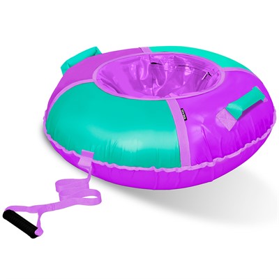 Тюбинг для катания 85см Классик ТБ1К-85/ФМ фиолетовый/мятный - фото 62780970