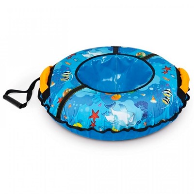 Тюбинг для катания 70см ТБ2К-70/Р2 с рыбками - фото 62780972