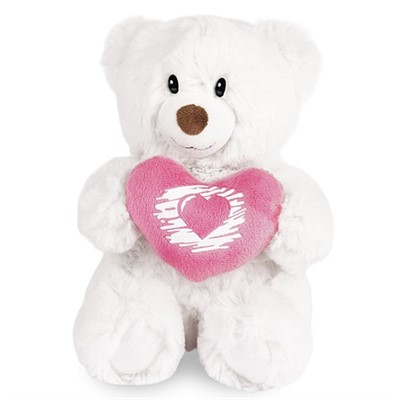 Мишка Белый с Сердцем 23см MT-SUT061705-23 . - фото 62781380