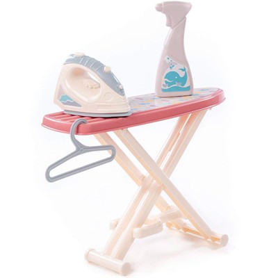 Набор игровой "Утюжок №3 с гладильной доской, пульверизатором и вешалкой" коралловый в кор. 67484 П-Е /5/ - фото 62781699