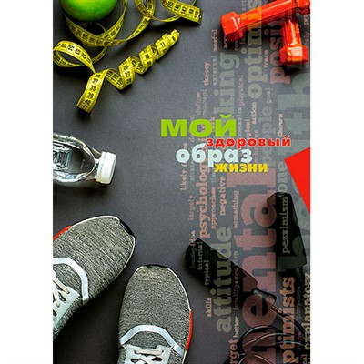 Записная книжка А6 128л. "Мой здоровый образ жизни. Спортивный стиль" С3626-03 - фото 62781774