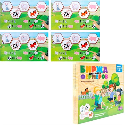 Деревянная Игра Биржа маленьких фермеров 04525 - фото 62782106