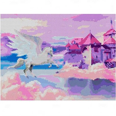 Набор для творчества Алмазная мозаика 30*40 см Розовый сон Ам-168 LORI - фото 62782247