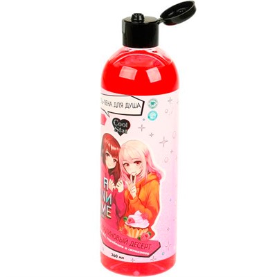 Гель для душа и пена для ванн Аниме2 малиновый десерт 360 мл Cool Star GEF115903AN2 - фото 62782355