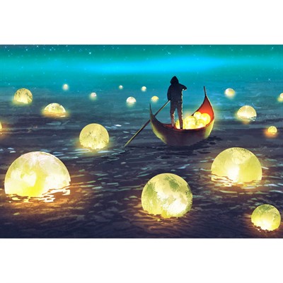 Набор для творчества Алмазная мозаика 30х40 см Прогулка на гондоле НД-8597 - фото 62782617