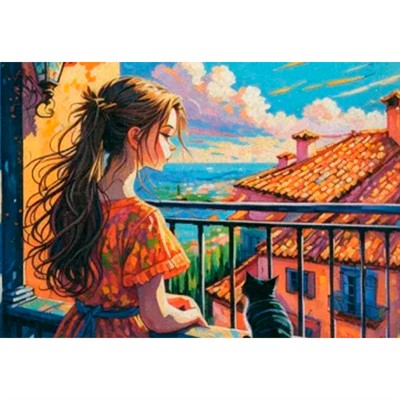 Набор для творчества Алмазные узоры. Краски летнего дня 30*40см. 08385 - фото 62782633