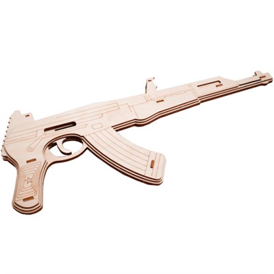 Деревянный Автомат Резинкострел РИ-012 - фото 62783177