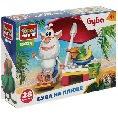 Город мастеров 15024-AA Буба конструктор буба на пляже, 28 дет. - фото 62783389