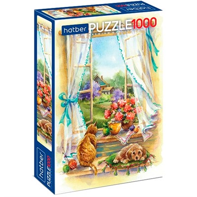 Пазл 1000 эл. Окно в лето 30452 Hatber. - фото 62783402
