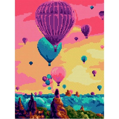 Набор для творчества Алмазная мозаика 30*40 см полное заполнение Воздушные шары Ам-103 LORI - фото 62783463