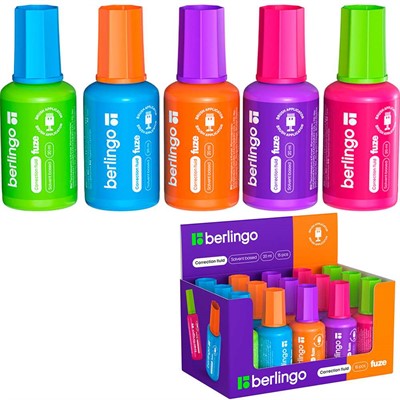 Коррект. жидкость 20мл Fuze KR200 Berlingo - фото 62783496