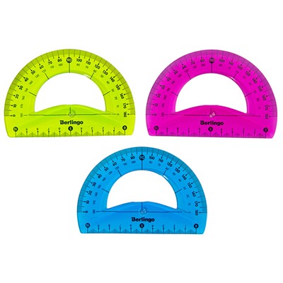 Транспортир 10см 180* Berlingo "Flexy" 248756 - фото 62783552