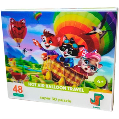 Пазл 48 3D Путешествие на воздушном шаре 12007 - фото 62783858
