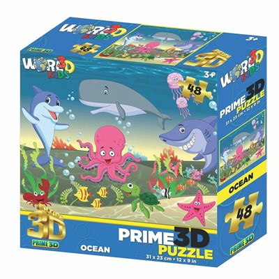 Пазл 3D 48 Жизнь океана 3+ 15042 - фото 62784223