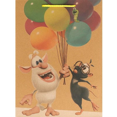 Пакет Чудо праздник крафт БУБА ml, 22*31*10 см 371873 - фото 62784224