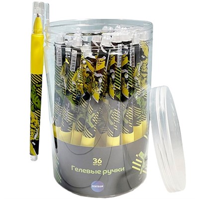 Ручка гелевая синяя прорезиненная  Аниме "Робот" 0,5 мм 70517 - фото 62784384