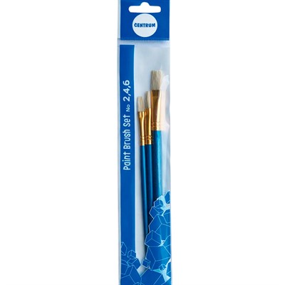 Набор художественных кистей из щетины 3 шт. №2,4,6 80856 - фото 62784440