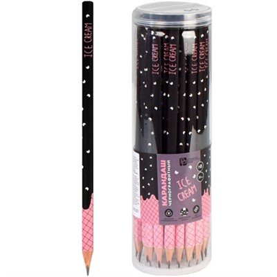 Карандаш ч/г МОРОЖЕНОЕ ассорти 67806 - фото 62784689