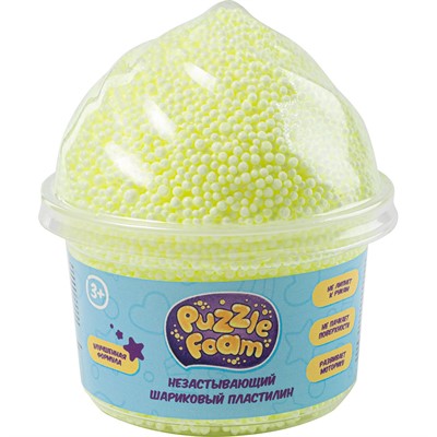Набор для творчества Шариковый пластилин Puzzle Foam с фигурной крышкой Кекс FM051 - фото 62784701