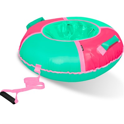 Тюбинг для катания 110 см Классик ТБ1К-110/РМ розовый/мятный - фото 62784848