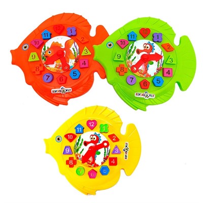 Логическая игрушка Часики «Рыбка» 02-501 - фото 62785054