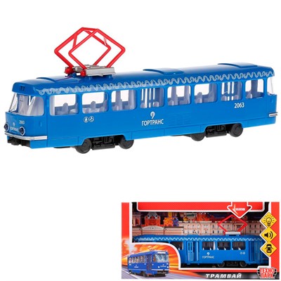 Модель СТ12-428-2-BL Трамвай "Технопарк" в коробке - фото 62785185