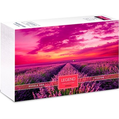 Пазл 500 эл. Лавандовые поля + Постер Premium 071312 - фото 62786115
