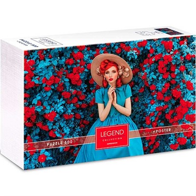 Пазл 500 эл. Девушка в голубом + Постер Premium 071309 - фото 62786119