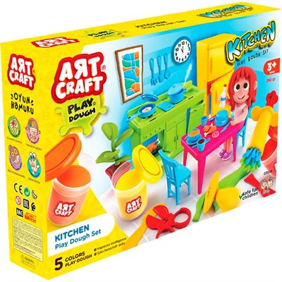 Набор для творчества Набор для лепки Моя кухня, тесто 5х56г 03658 AЯT CRAFT - фото 62786206