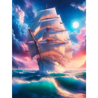 Набор для творчества Алмазная мозаика 30х40см Надвигающаяся буря НД-0880 - фото 62786280