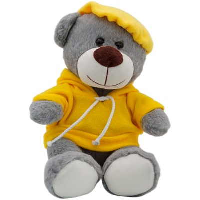 Медведь Дюкан в жёлтой толстовке 28/36 см, 0640928S-18 - фото 62786407