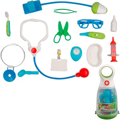 Набор доктора 14 предметов Капля 22-237 KSC - фото 62786420