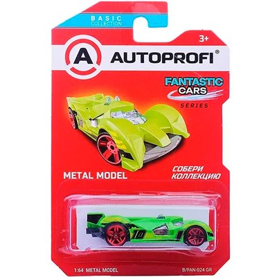 Модель 1:64 Серия FANTASTIC CARS зелёный B/FAN-024 GR - фото 62786449