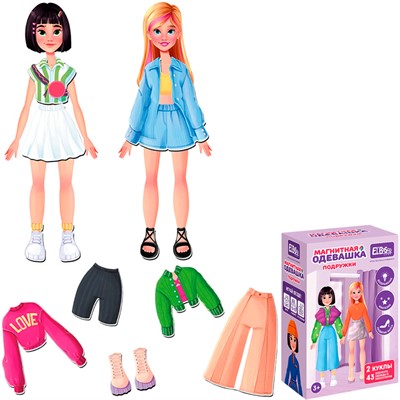 Игра Магнитная "Подружки" ET05-018 - фото 62786499