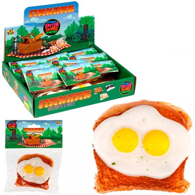 Игрушка Крутой замес Пикник Тост с яичницой, в пак 13*13см Т25368 1Toy - фото 62786593