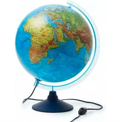 Глобус Земли политический 320 мм с подсветкой Рельефный Классик Евро Ке013200232 - фото 62786808