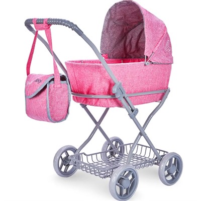 Коляска для куклы 8019-2226 Микси Багги Бум Mixy Buggy Boom розовый классическая. - фото 62786846