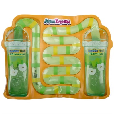 Игрушка антистресс Акватубики Кафешка: Баббл Чай яблочный переливайка Т25800 1toy - фото 62787001