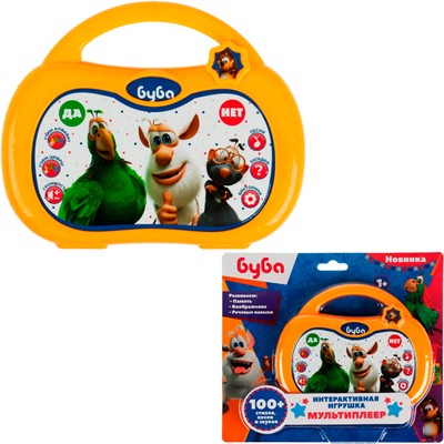 Игрушка на батарейках Мультиплеер Буба 100 стихов,песен,звуков Умка HT586-R3 - фото 62787041