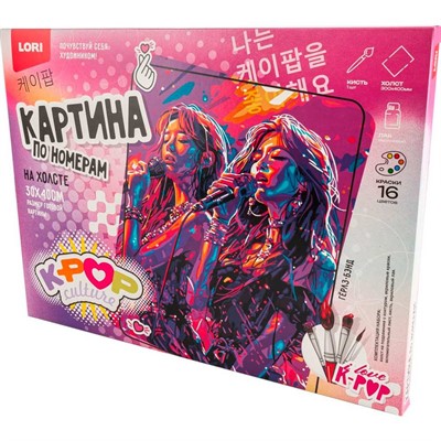 Набор Для Творчества Картина по номерам холст на подрамнике 30*40 см K-POP Гёрлз-бэнд Рхо-004 Lori - фото 62787235
